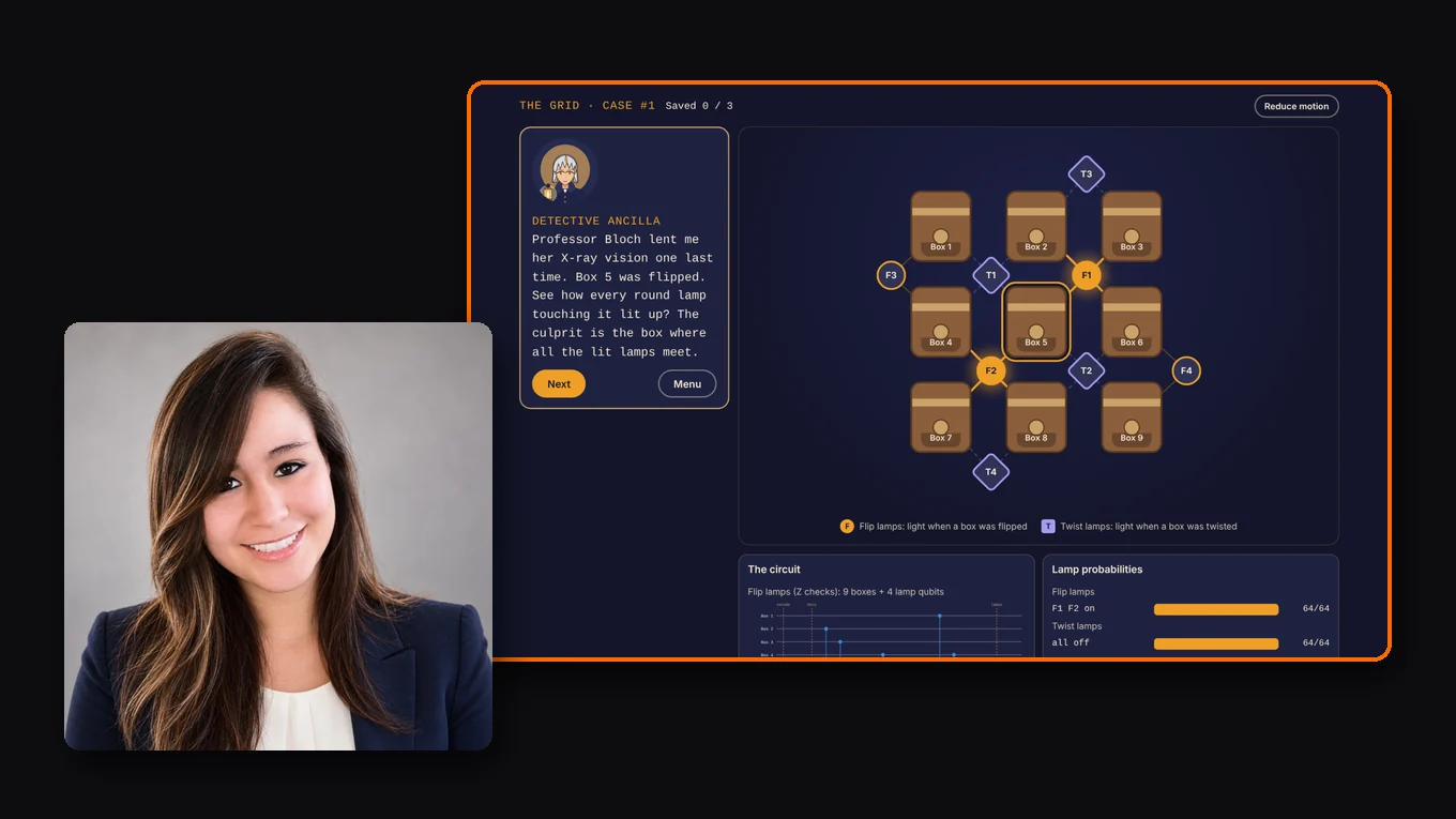 Maria Alejandra Boada Rodriguez, with a screenshot of Syndrome