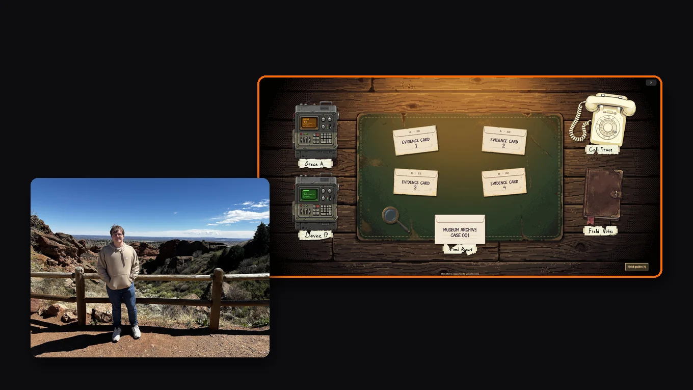 Romero Comprelli, with a screenshot of An Entangling Investigation
