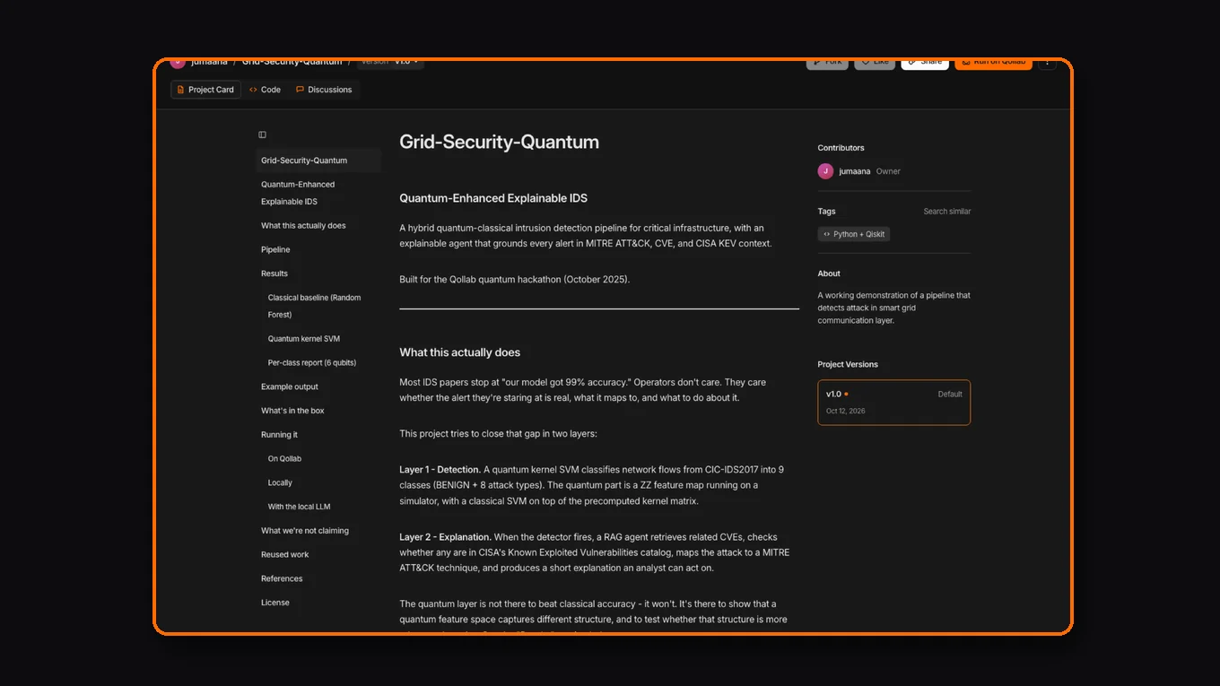 A screenshot of Grid-Security-Quantum